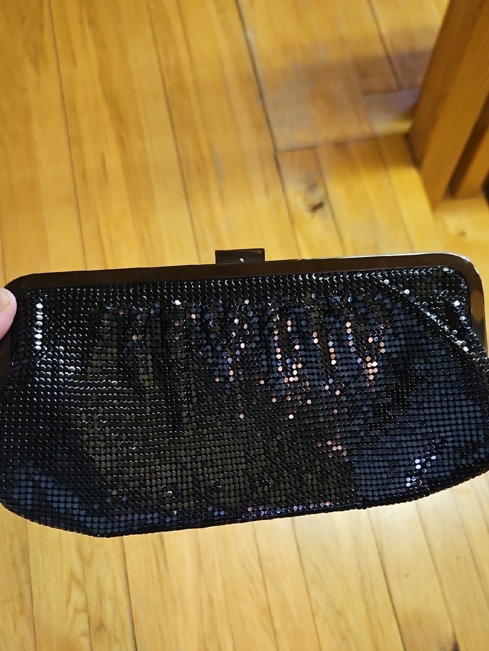 Black Sequin Evening Clutch